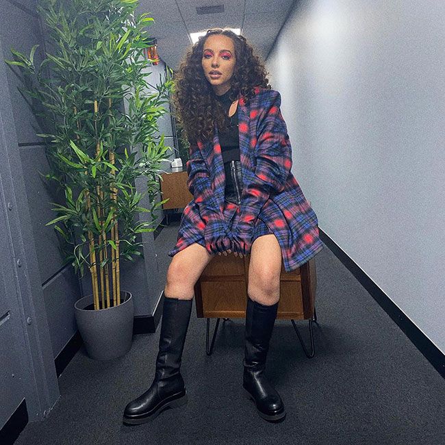 Little Mix's Jade Thirlwall dazzles in eye-popping mini skirt and knee ...