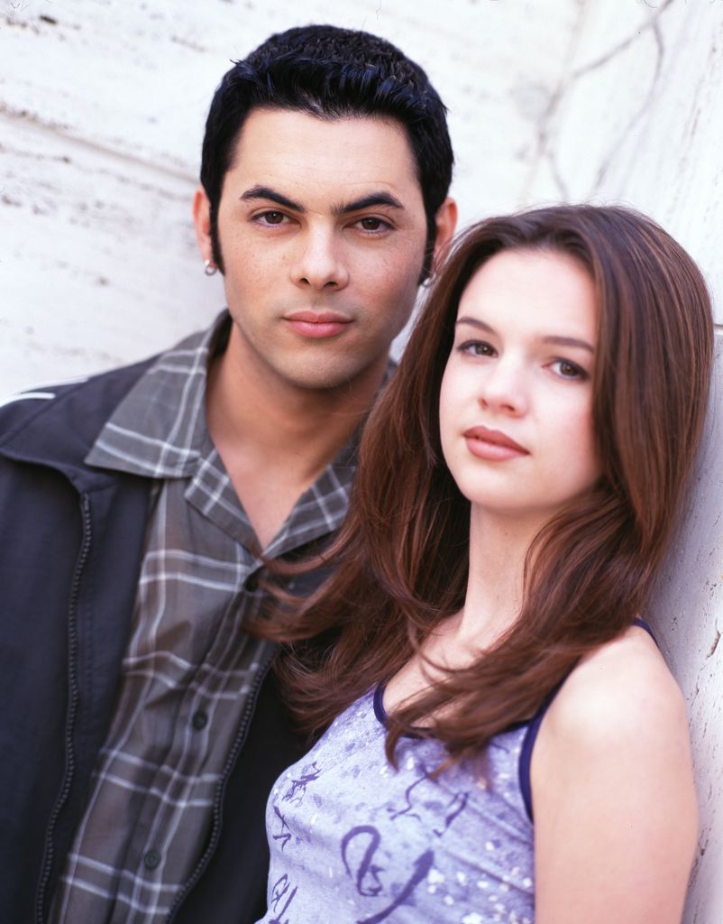 Michael Saucedo and Amber Tamblyn in press pictures for Geenral Hospital in 1999