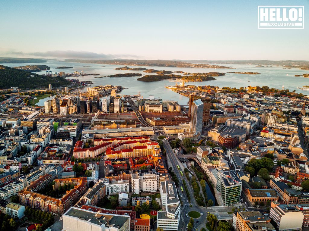 Aerial view of Camilla Austad Knutsen Oslo home