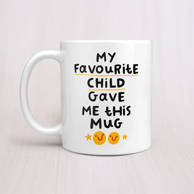 my fave child mug