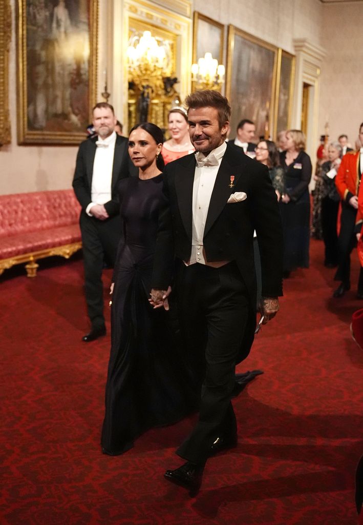 David and Victoria Beckham at state banquet