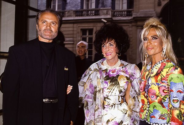 Donatella Versace 1991 Elizabeth Taylor