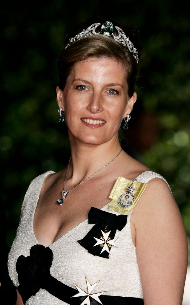 Duchess Sophie wearing the Aquamarine tiara in 2005