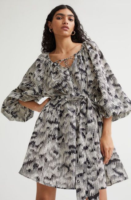 rhode dress dupe h and m print