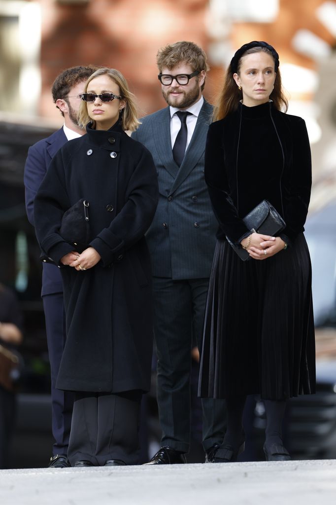 The Duchess of Kent's Coffin, borne by soldiers of The Royal Dragoon Guards of which the duchess was Deputy Colonel-in-Chief,  arrives at Westminster Cathedral ahead of her funeral tomorrow