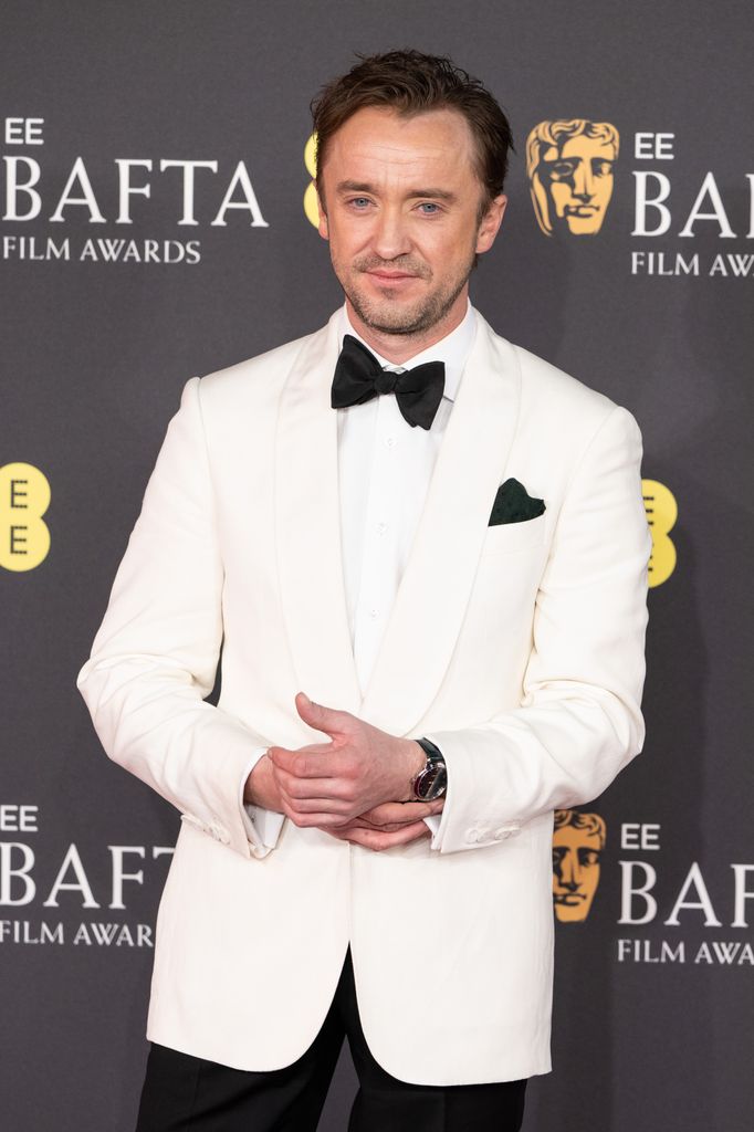 Tom Felton attends the 2025 EE BAFTA Film Awards at The Royal Festival Hall