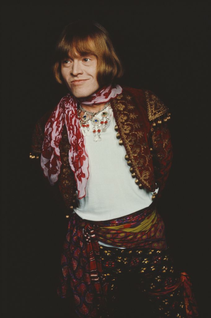 Musician Brian Jones (1942-1969) from The Rolling Stones posed in 1968