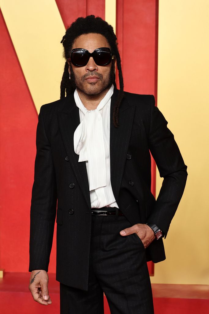 Lenny Kravitz attends the 2024 Vanity Fair Oscar Party Hosted By Radhika Jones at Wallis Annenberg Center for the Performing Arts on March 10, 2024 in Beverly Hills, California.