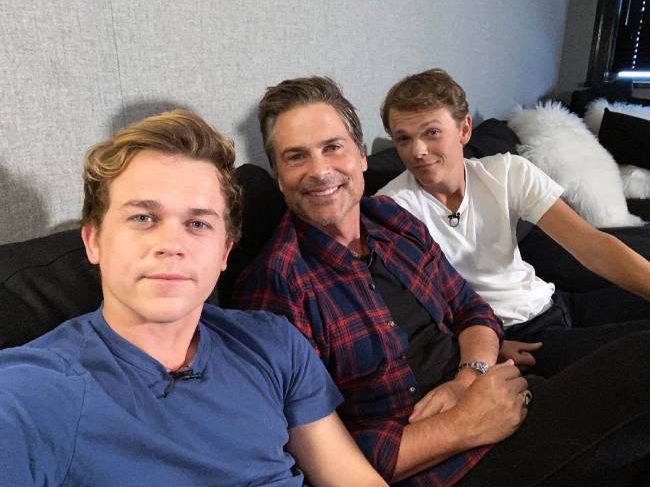 Rob Lowe with his sons John Owen and Edward Matthew
