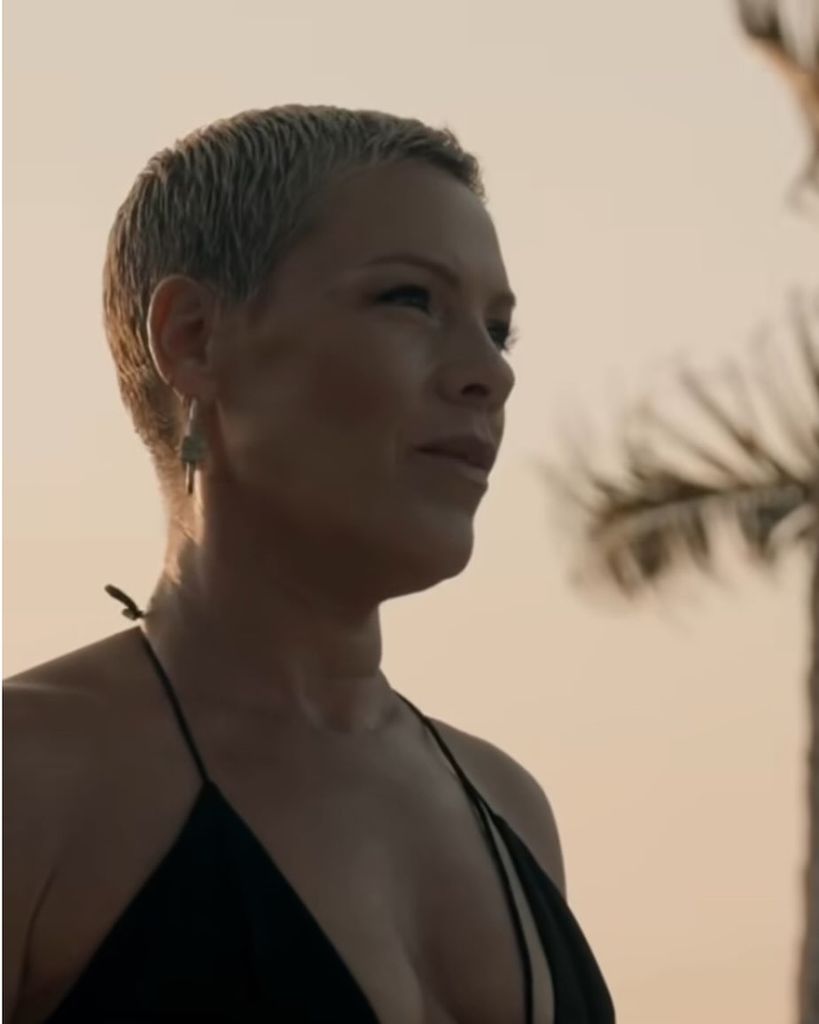 Pink captured while officiating the wedding of Jason Silverman and Khasan Brailsford's in Mexico, shared on Instagram