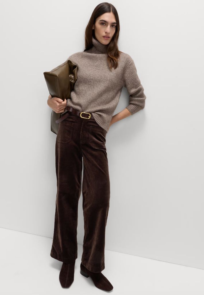 M&S Cord Wide Leg Trousers