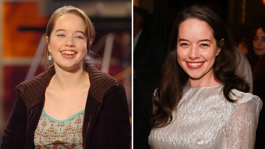 Anna Popplewell in 2005 and now