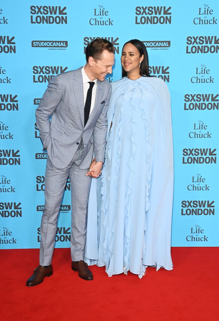 Tom Hiddleston and Zawe Ashton attend the UK Premiere of "The Life Of Chuck" during SXSW London 2025