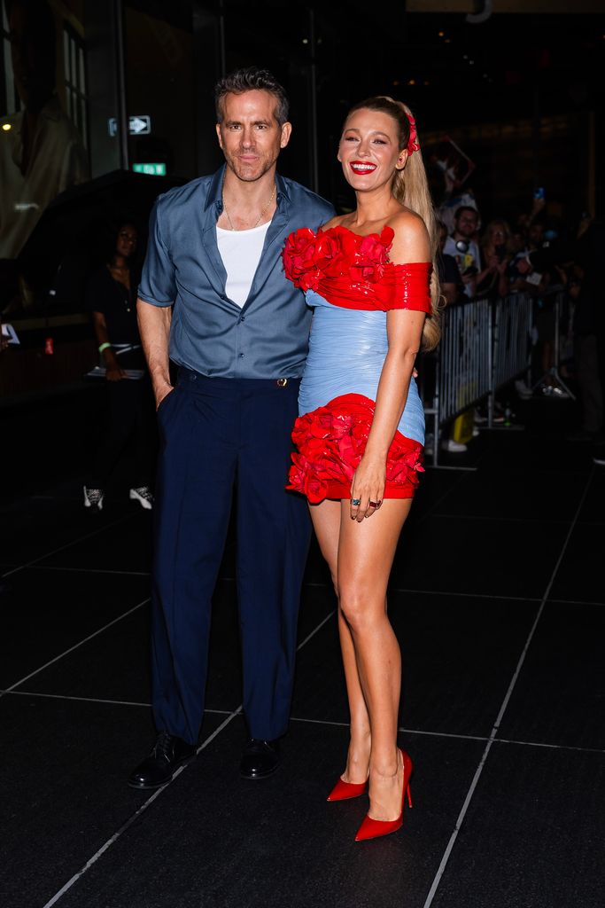 Ryan Reynolds and Blake Lively attend the afterparty for "Deadpool & Wolverine" New York Premiere at Jazz at Lincoln Center on July 22, 2024 in New York City