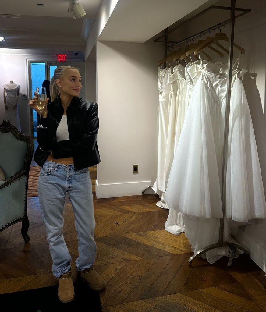 Alexandra Cooper shopping for wedding dresses