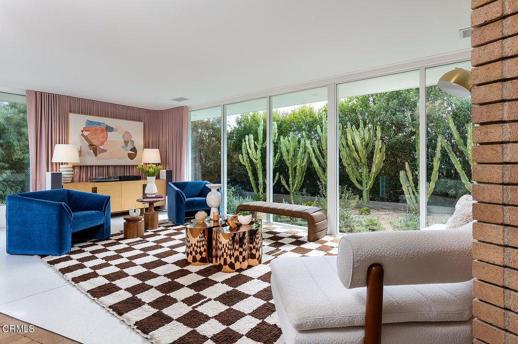 Living room in Mandy Moore's $6 million home