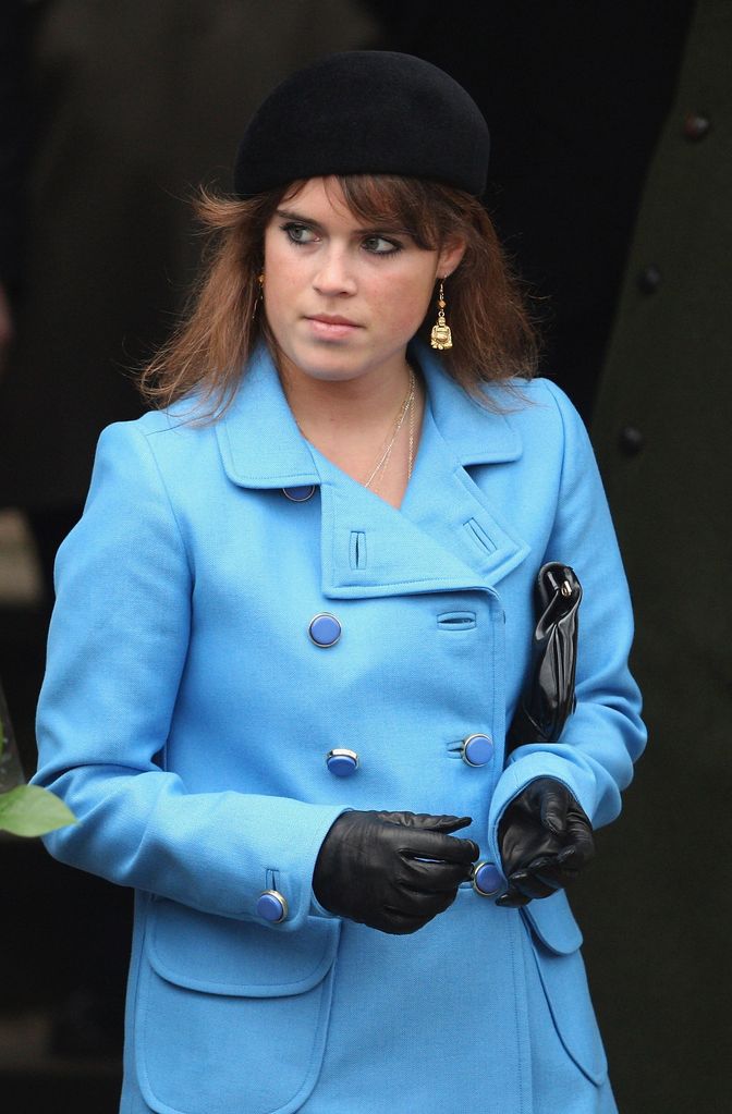 Princess Eugenie attends the Christmas Day church service at St Mary's Church on December 25, 2008 in Sandringham, England.  (Photo by Chris Jackson/Getty Images)5:  
