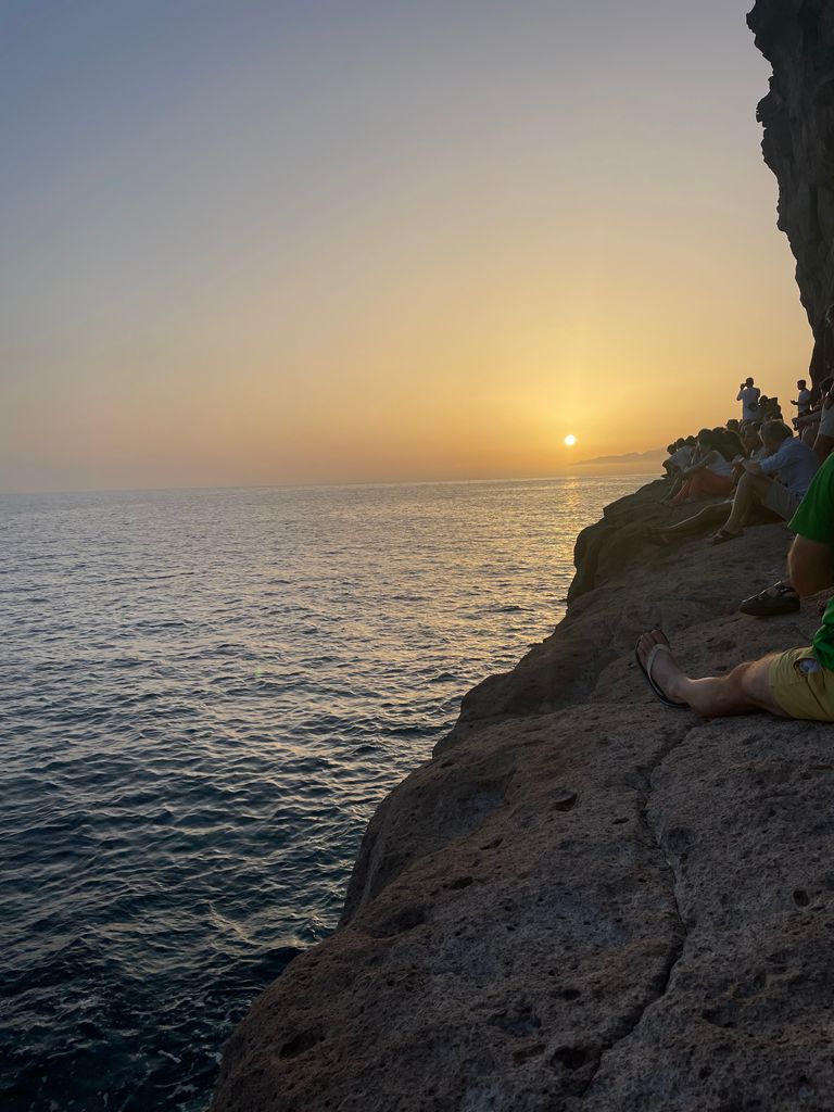 A photo of the sunset in Gran Canaria