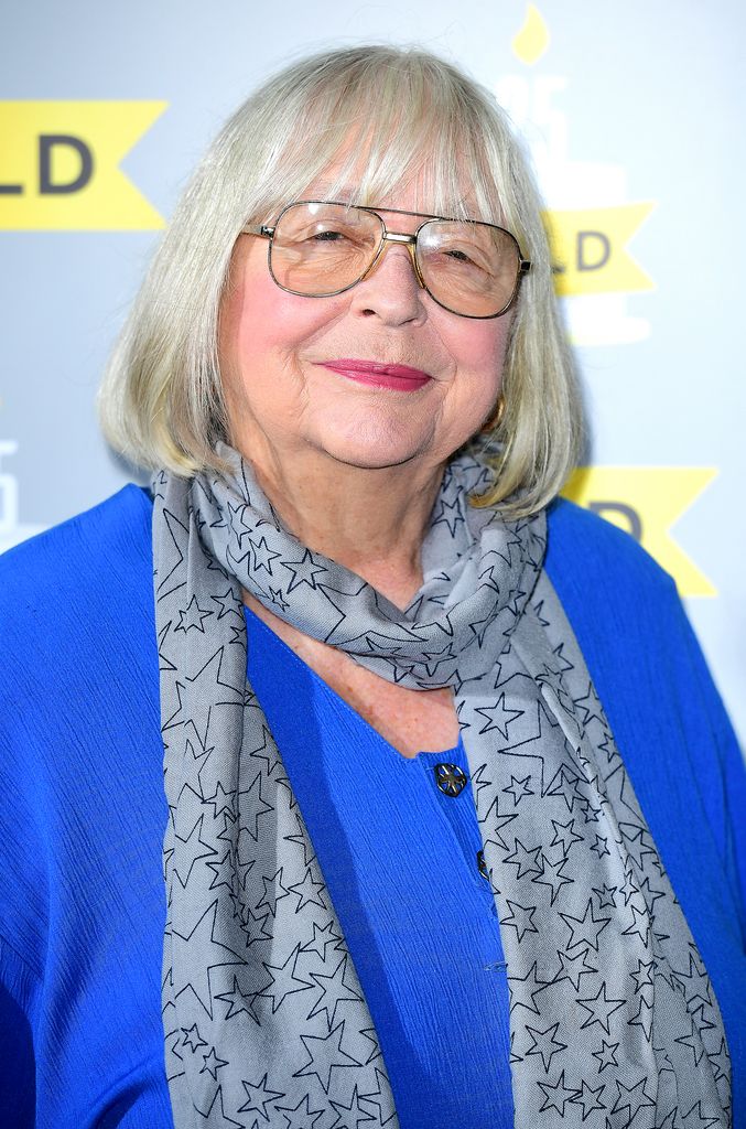 Judy Cornwell attending Gold's 25th birthday party and the launch of UKTV Original Murder on the Blackpool Express at 100 Wardour St, London. (Photo by Ian West/PA Images via Getty Images)