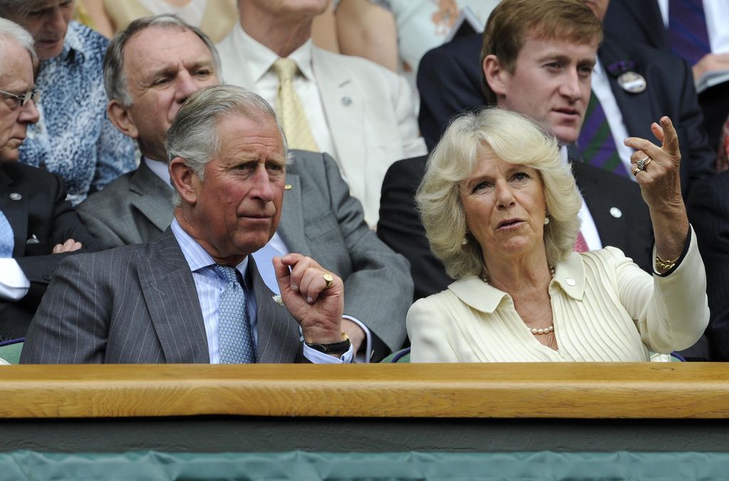 King Charles and Queen Camilla at Wimbledon in 2012