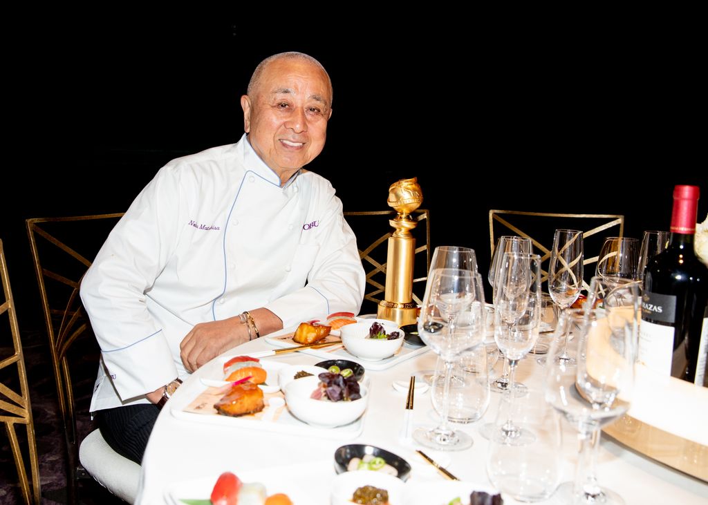 Chef Nobu Matsuhisa at the Golden Globe Awards Plate Up Preview