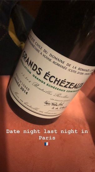 Victoria Beckham wine date night