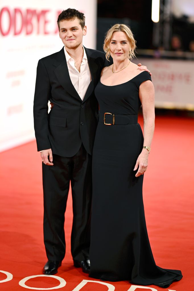 Joe Anders and Kate Winslet attend the "Goodbye June" World Premiere