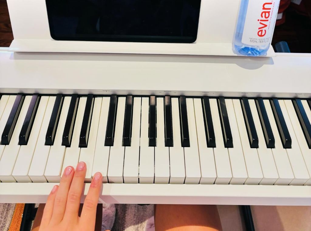 Emma revealed her hidden musical talent in her Instagram post
