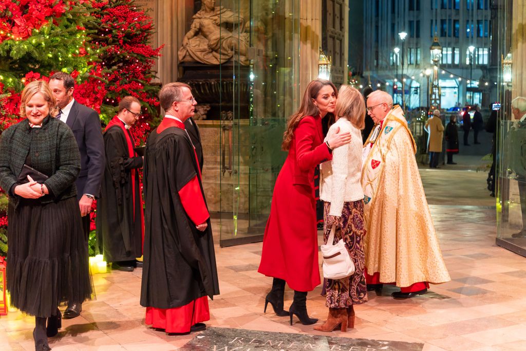 Princess Kate seen kissing Duchess Sophie's cheek