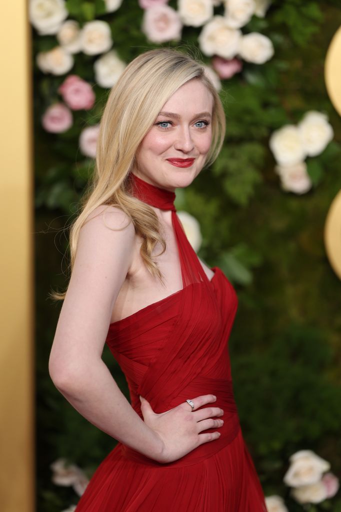 Dakota Fanning attends the 82nd Annual Golden Globe Awards at The Beverly Hilton on January 05, 2025 in Beverly Hills, California