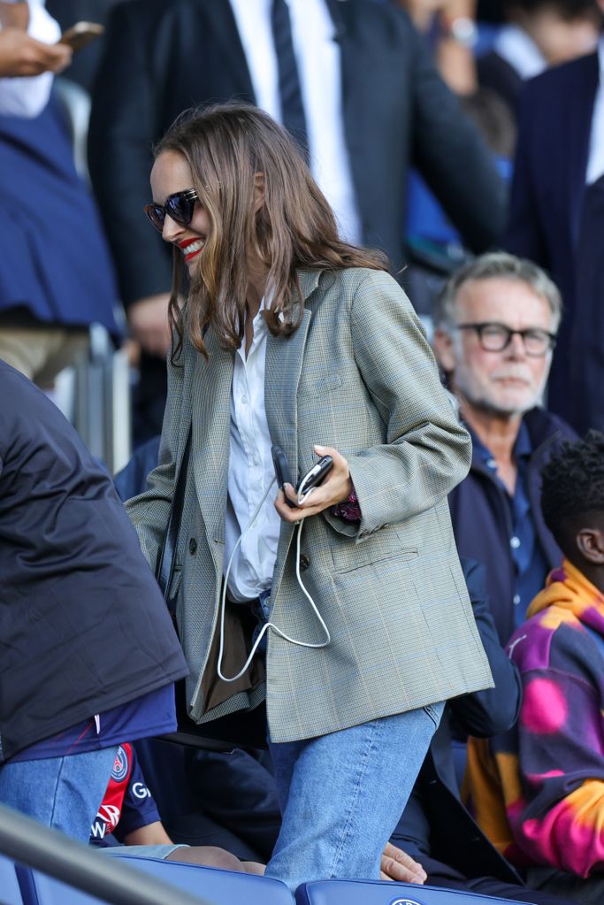 Natalie Portman at the Paris Saint-Germain football match