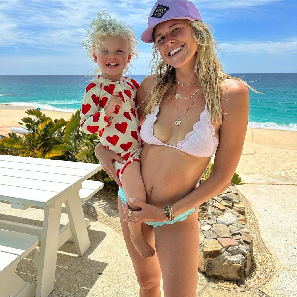 Eric Christian Olsen's wife with mini-me daughter Winter