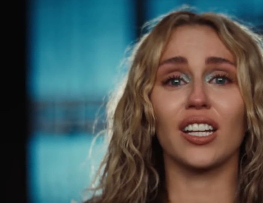 Miley Cyrus in the video for I Used To Be Young