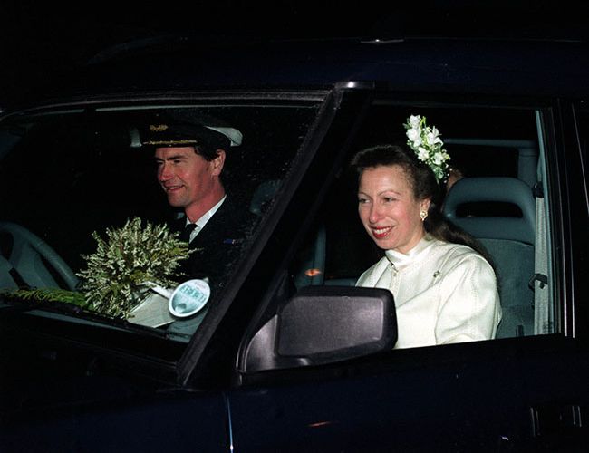Princess Anne and Vice Admiral Timothy Laurences wedding in 1992