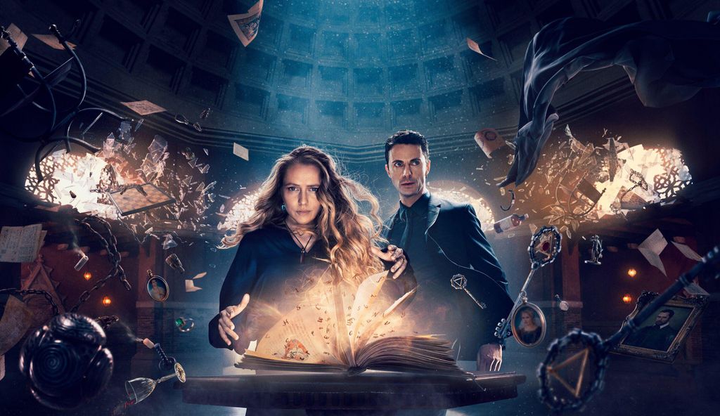 Promotional image of Matthew Goode and Teresa Palmer in A Discovery of Witches