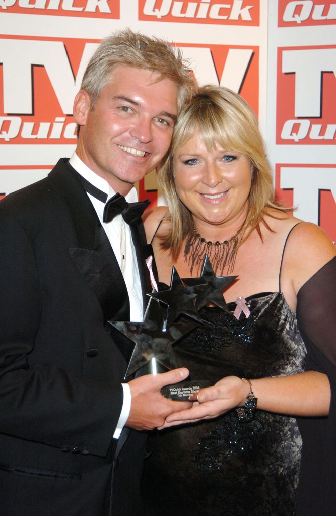 Philip Schofield and Fern Britton during 2004 TV Quick Soap Awards