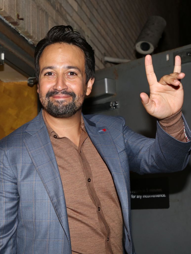 Lin-Manuel Miranda waving to the fans as "Hamilton" celebrates "Hamil-TEN"