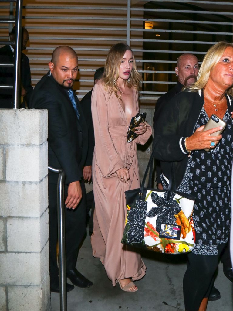 Morgana McNelis in pink dress