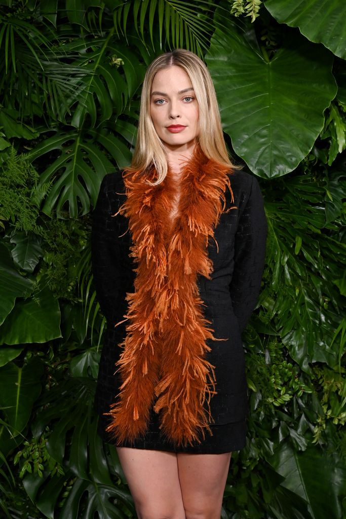 Margot Robbie attends the CHANEL and Charles Finch Annual Pre-Oscar Dinner at The Polo Lounge at The Beverly Hills Hotel on March 09, 2024 in Beverly Hills, California.