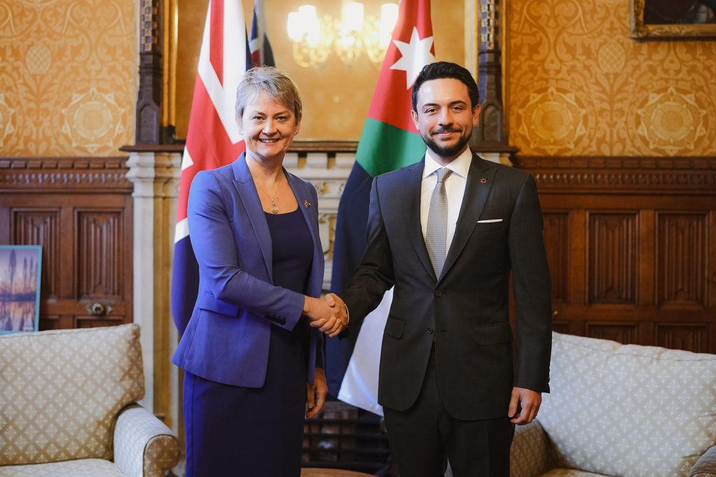 Foreign Secretary Yvette Cooper meets Crown Prince of Jordan