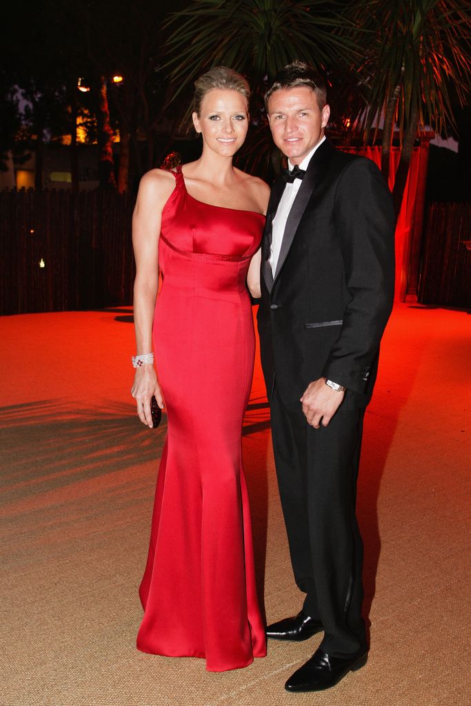 Princess Charlene and her brother Gareth Wittstock at the 61st Monaco Red Cross Ball