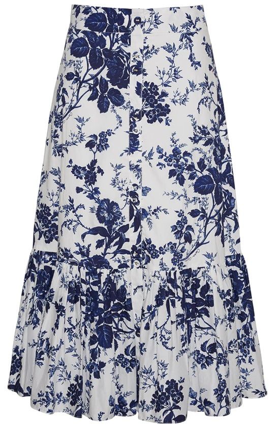 princess beatrice blue floral cara cara skirt 