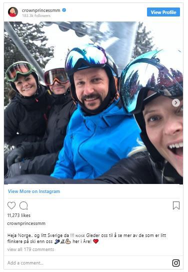 norwegian royals skiing