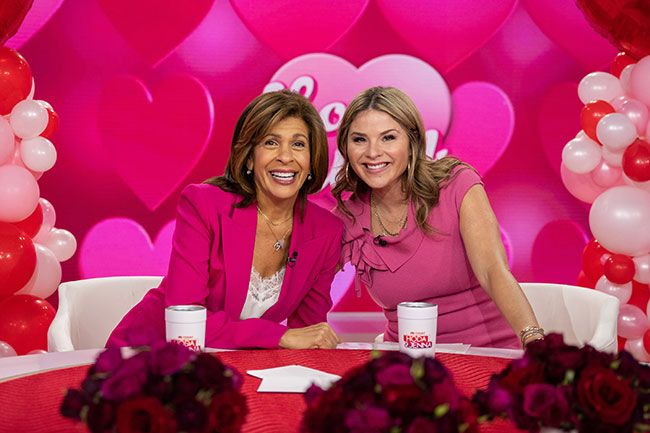 Jenna and Hoda sat at their table together