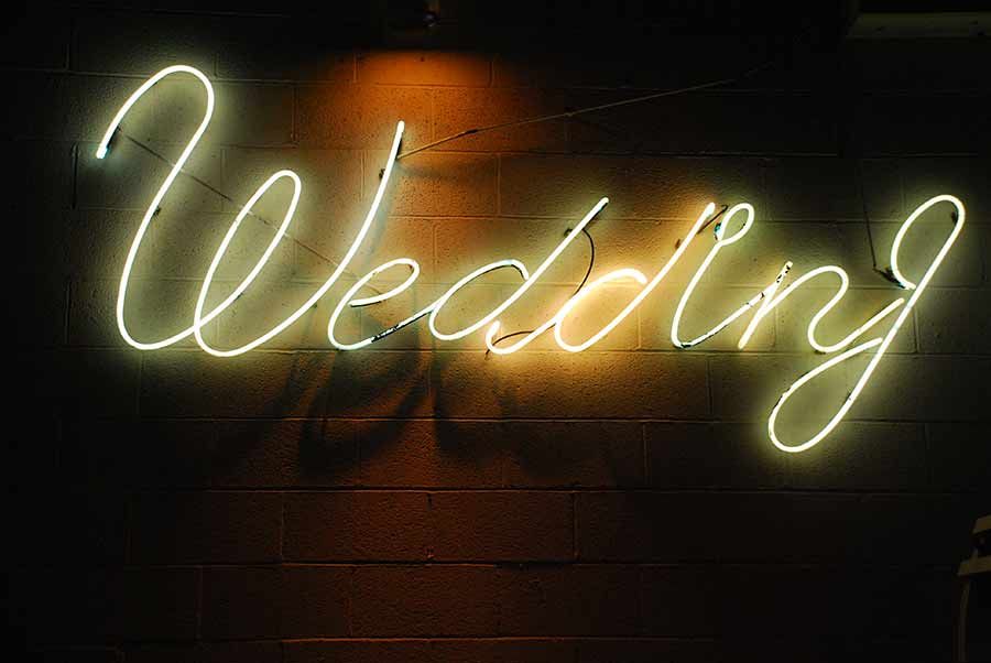1 neon wedding signs