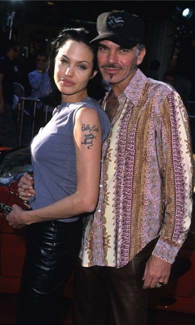 Billy Bob Thornton and Angelina Jolie when they were dating