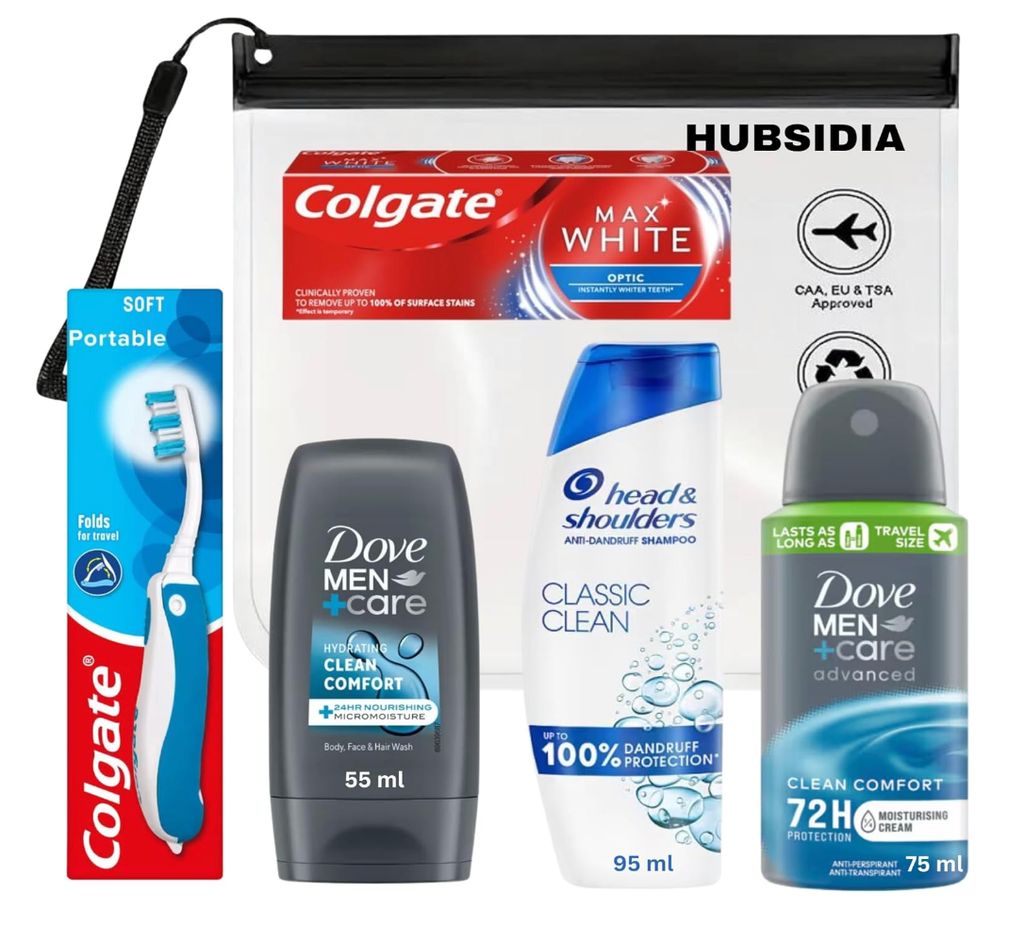 Travel Size Toiletries Essentials Set for Men