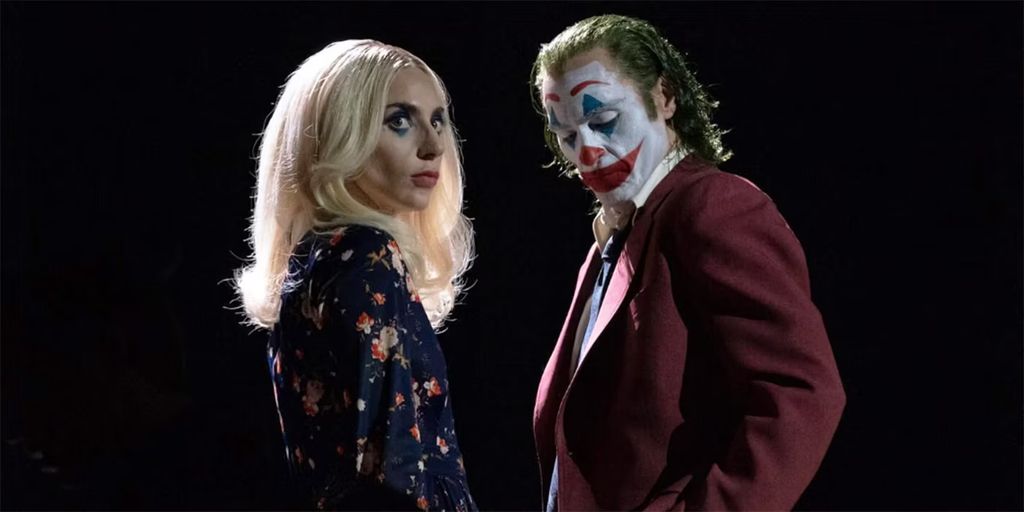 Lady Gaga and Joaquin Phoenix in a still from Joker: Folie a Deux