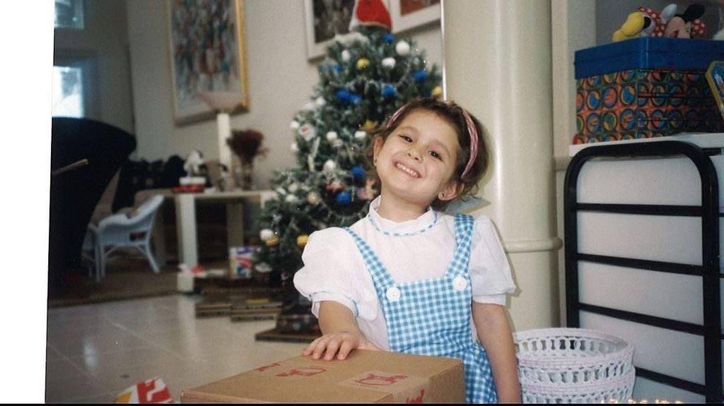 Ariana Grande in a childhood throwback shared on her 30th birthday on Instagram
