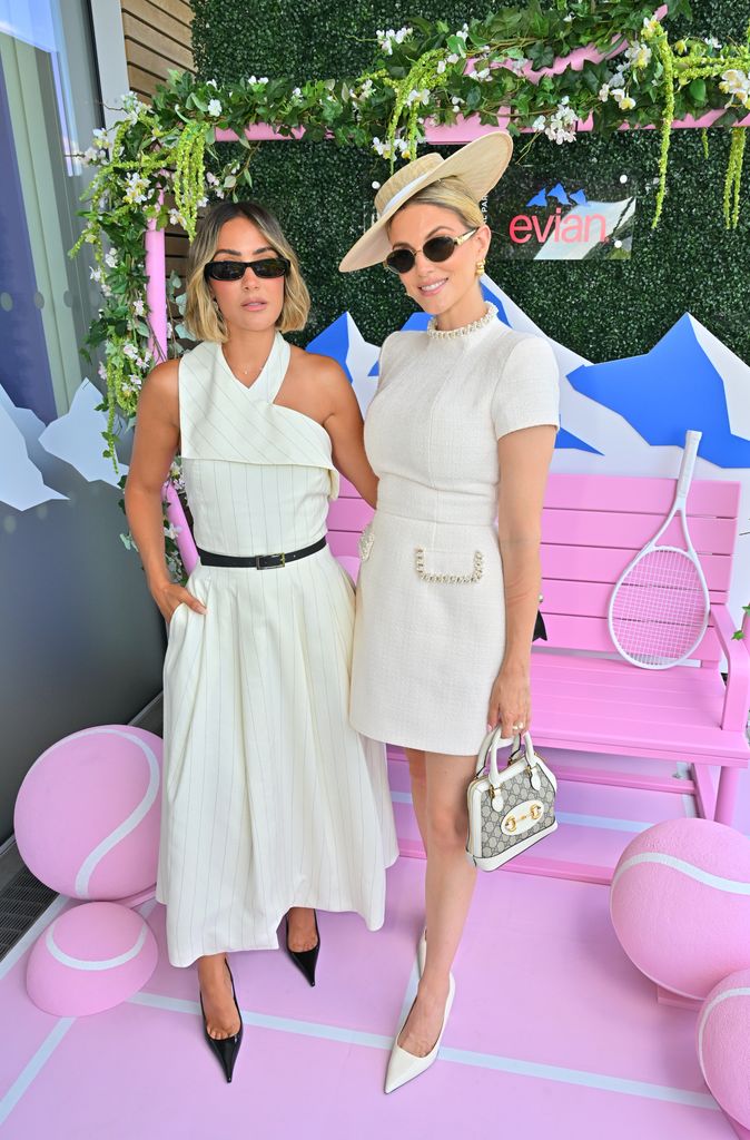 frankie bridge and ashley james at wimbledon